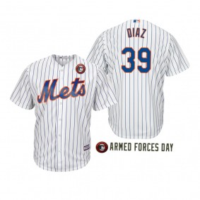 2019 Armed Forces Day Edwin Diaz New York Mets White Jersey
