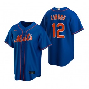 New York Mets Francisco Lindor Nike Royal Replica Alternate Jersey