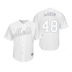 New York Mets Jacob deGrom Degrom White 2019 Players' Weekend Replica Jersey