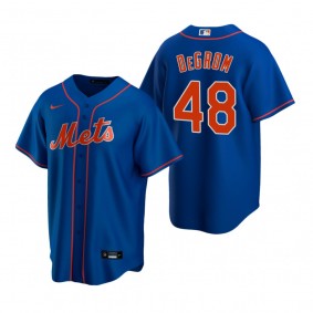 Men's New York Mets Jacob deGrom Nike Royal Replica Alternate Jersey