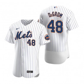 Men's New York Mets Jacob deGrom Nike White Authentic 2020 Home Jersey
