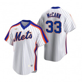New York Mets James McCann Nike White Cooperstown Collection Home Jersey