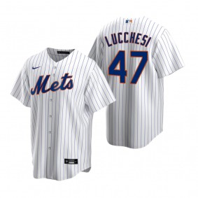 Men's New York Mets Joey Lucchesi Nike White Replica Home Jersey