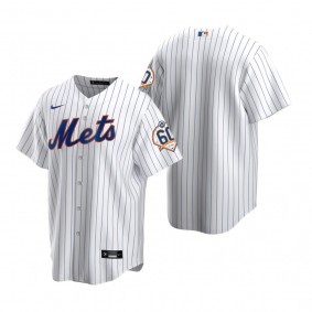 New York Mets Nike White 60th Anniversary Replica Jersey