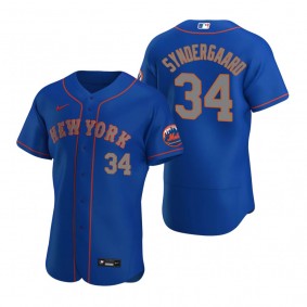 Men's New York Mets Noah Syndergaard Nike Royal Authentic 2020 Alternate Jersey
