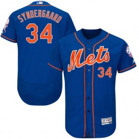 Male New York Mets Noah Syndergaard #34 Royal Flexbase Collection Alternate Player Jersey