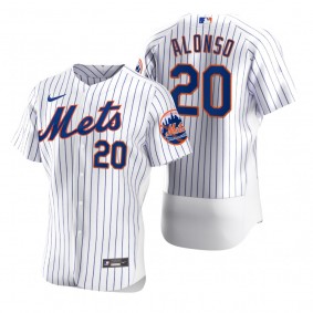 New York Mets Pete Alonso Nike White 2020 Authentic Jersey