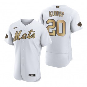 Men's New York Mets Pete Alonso White 2022 MLB All-Star Game Authentic Jersey