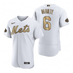 Men's New York Mets Starling Marte White 2022 MLB All-Star Game Authentic Jersey