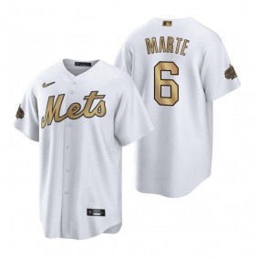 New York Mets Starling Marte White 2022 MLB All-Star Game Replica Jersey