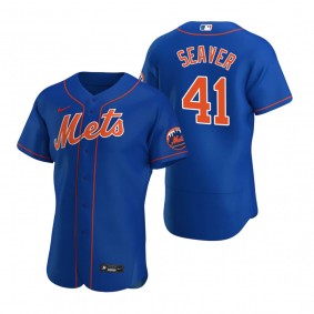 Men's New York Mets Tom Seaver Nike Royal Authentic Alternate Team Logo Jersey