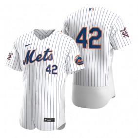 New York Mets White Jackie Robinson Day Authentic Jersey