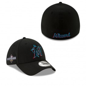 Men's Miami Marlins Black 2023 Postseason 39THIRTY Flex Hat