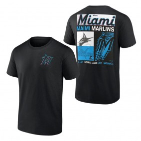 Men's Miami Marlins Fanatics Branded Black In Good Graces T-Shirt