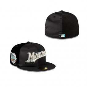 Just Caps Tri Panel Miami Marlins 59Fifty Fitted Hat