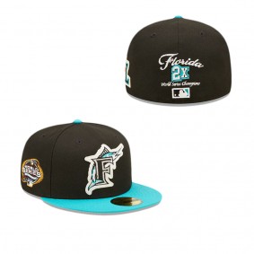 Miami Marlins Letterman 59FIFTY Fitted Hat