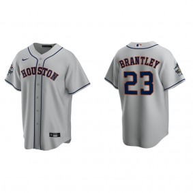 Michael Brantley Houston Astros Gray 2022 World Series Road Replica Jersey