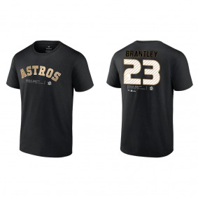Michael Brantley Houston Astros Black 2022 World Series Champions T-Shirt