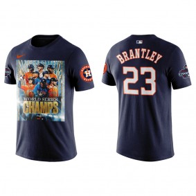 Michael Brantley Houston Astros Navy 2022 World Series Champions Graphic T-Shirt