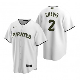 Men's Pittsburgh Pirates Michael Chavis Nike White Replica Alternate Jersey