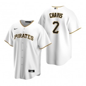Men's Pittsburgh Pirates Michael Chavis Nike White Replica Home Jersey