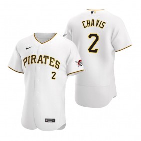 Men's Pittsburgh Pirates Michael Chavis White Authentic Home Jersey