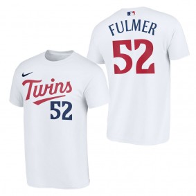 Michael Fulmer Minnesota Twins White 2023 Wordmark T-Shirt