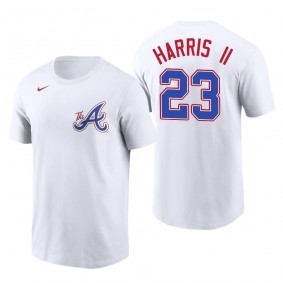 Michael Harris II Atlanta Braves White 2023 City Connect Name & Number T-Shirt