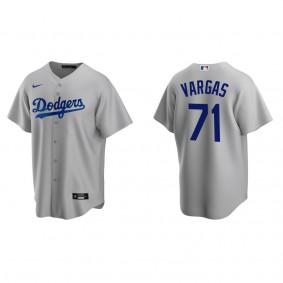 Dodgers Miguel Vargas Gray Replica Alternate Jersey