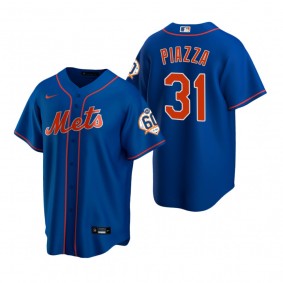 New York Mets Mike Piazza Nike Royal 60th Anniversary Alternate Jersey