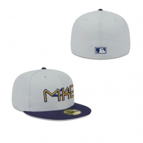 Milwaukee Brewers Metallic City 59FIFTY Fitted Hat