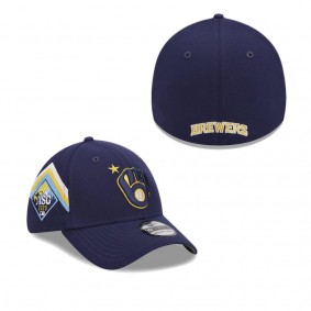 Men's Milwaukee Brewers Navy 2023 MLB All-Star Game Workout 39THIRTY Flex Fit Hat