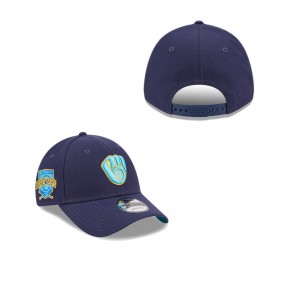Men's Milwaukee Brewers Navy 2023 MLB Father's Day 9FORTY Adjustable Hat