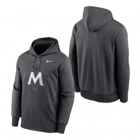 Men's Minnesota Twins Anthracite 2023 Bracket Therma Performance Pullover Hoodie