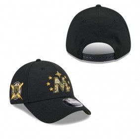 Men's Minnesota Twins Black 2024 Armed Forces Day 9FORTY Adjustable Hat