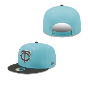 Men's Minnesota Twins Light Blue Charcoal Color Pack Two-Tone 9FIFTY Snapback Hat