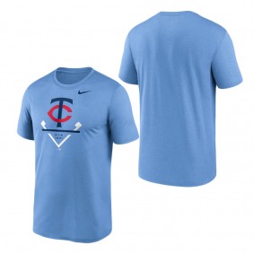 Men's Minnesota Twins Light Blue 2023 Diamond Icon Legend Performance T-Shirt