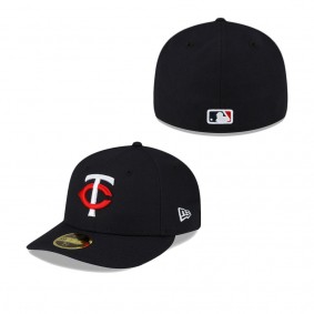 Men's Minnesota Twins Navy 2023 Authentic Collection Low Profile Home 59FIFTY Fitted Hat