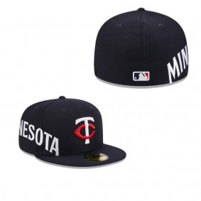 Men's Minnesota Twins Navy Arch 59FIFTY Fitted Hat
