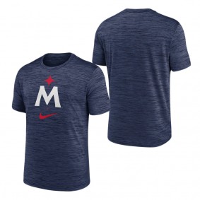 Men's Minnesota Twins Navy 2023 Logo Velocity Performance T-Shirt