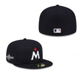 Men's Minnesota Twins Navy 2023 Postseason Side Patch 59FIFTY Fitted Hat