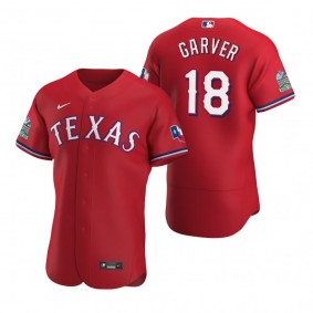 Men's Texas Rangers Mitch Garver Scarlet Authentic Alternate Jersey
