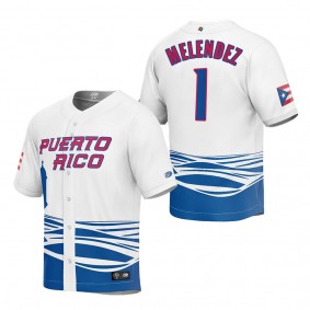 MJ Melendez Men's Puerto Rico Baseball White 2023 World Baseball Classic Replica Jersey