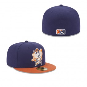 Men's Montgomery Biscuits Navy Authentic Collection Alternate Logo 59FIFTY Fitted Hat