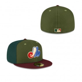 Montreal Expos Just Caps Dark Green 59FIFTY Fitted Hat