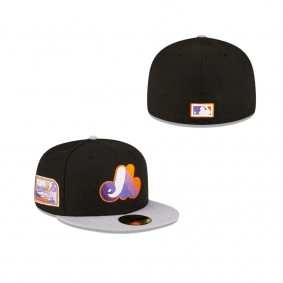 Montreal Expos Just Caps Ghost Night 59FIFTY Fitted Hat