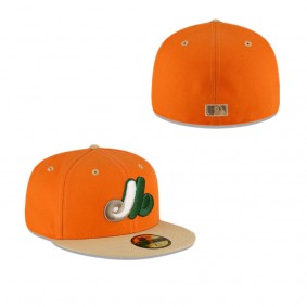 Montreal Expos Just Caps Orange Popsicle 59FIFTY Fitted Hat