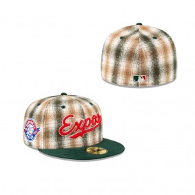 Just Caps Plaid Montreal Expos 59Fifty Fitted Hat