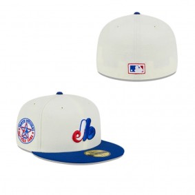 Montreal Expos Throwback White 59FIFTY Fitted Hat