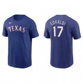 Nathan Eovaldi Men's Texas Rangers Joey Gallo Nike Royal Name & Number T-Shirt